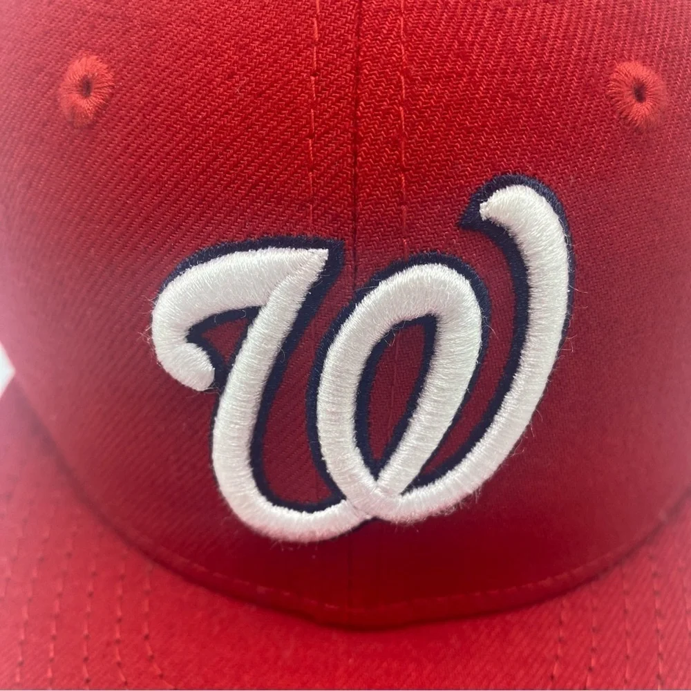 Washington Nationals Baseball Cap Red White Nats 59Fifty New Era Fitted 6 1/2
